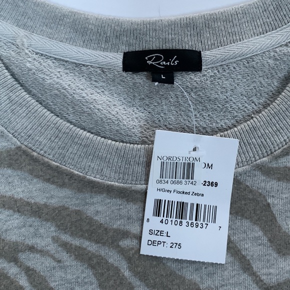 Rails Flocked Zebra Pullover - Picture 4 of 5